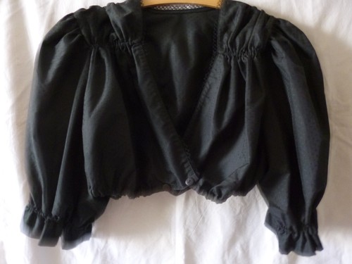 Vintage trachtenbluse schwarz - vintage,
