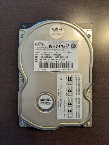 Fujitsu mpe3102at gb - 10.2, ide