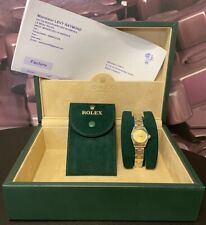 Rolex 6719 Lady Oyster Perpetual Twotone Gold Stahl + Revision + Original Box