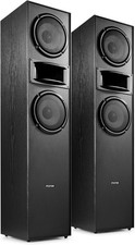 400W Stand HiFi Turm Lautsprecher Dual 6,5" Tieftöner Stereo Audio System