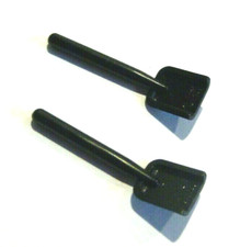 2 x LEGO® 3837 City,Friends,Minifiguren-Zubehör,Schaufel in schwarz.Neu