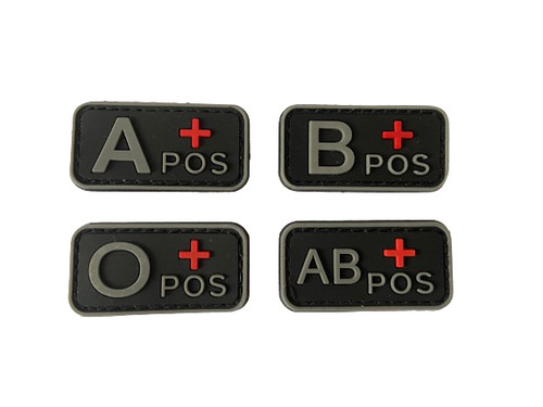 Blutgruppen pvc patch klett - blutgruppen,