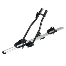 2x Fahrradträger Dachfahrradträger bis 17kg Aluminium Silber Fahrradhalter 1120