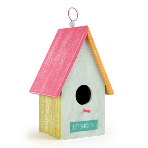 Buntes design vogelhaus - buntes,