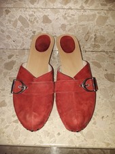 Schicke Dr Scholl  Holzsandalen Clogs Gr. 40 rot