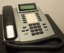 Agfeo ST22 ST 22 Systemtelefon S0/UP0 silber mit Hörer u. Spiralkabel, Unbenutzt