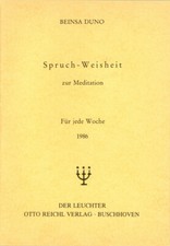 Spruch-Weisheit zur Meditation