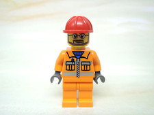 Lego Figur City Bauarbeiter Construction Worker Bauhelm cty0032  7905