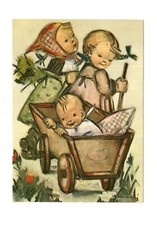 Ansichtskarte / Kunst / Hummel-Karte - Frohe Fahrt