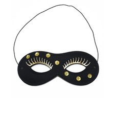 Schwarze Maske + Wimpern &