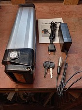 E-bike Akku 24V 10.4Ah 269Wh mit Halterung, LG und Schlüssel in Silber