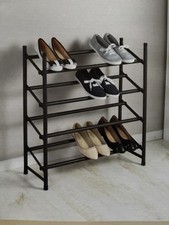 WENKO Schuh Regal HERO 24 Paar ausziehbar Teleskop System 62-115 cm Ordnung