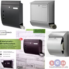 Edelstahl-Briefkasten mit
