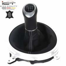 ICT Schaltknauf Schaltsack Leder für Mazda MX-5 NC Naht silber-grau B61