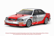 TAMIYA RC KAROSSERIE BAUSATZ 1:10 AUDI V8 DTM 1992, UNLACKIERT INKL. DECALS