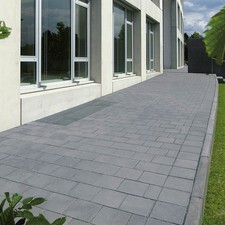 Pflastersteine Platten Viaston Linear Anthrazit 24x16x8cm - 7,84m² Klostermann