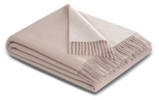 Plaid Uni rose-ecru, mit