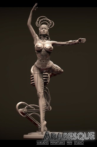 Arabeska cyber ballerina 3d - arabeska,, ballerina,