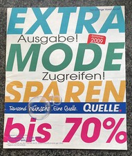 Katalog QUELLE 2009 Sommer "EXTRA MODE SPAREN", Rarität (Insolvenz 2009) Sammler