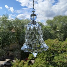 3× Kristallglas-Glocke, Sonnenfänger, Feng Shui, Höhe je ca. 6 cm Ø 5,5 cm.