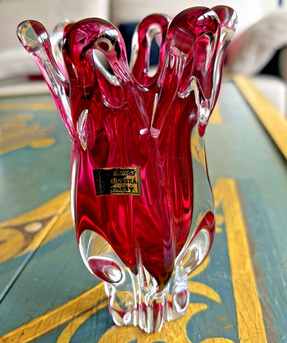 Abs rar murano glas vase - abs.,