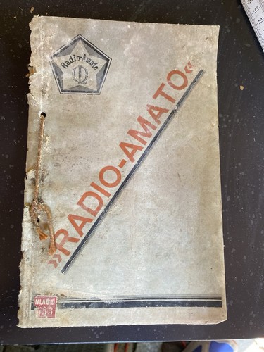 Antiker radio katalog 20er - antiker,