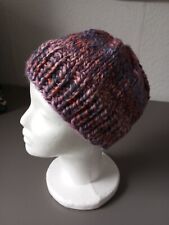 Mütze handgestrickt Rottöne aus Lana Grossa Merino Twister Garn  ca. KU 51