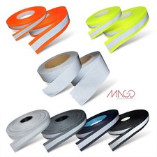 5 Meter Reflektorband Reflexband Neonband  zum Aufnähen oder Aufbügeln 16-50mm  