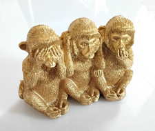 3 Affen Tierfiguren  Nichts