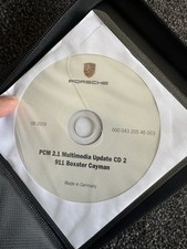 Porsche Software System und Navi Software CD -s  Porsche Leder Case