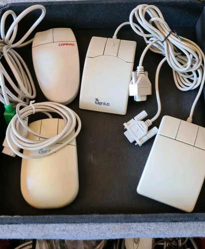 Vintage button serial mouse - vintage,