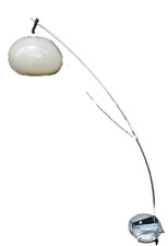 60er 70er Designer STEHLAMPE BOGENLAMPE drehbar chrom  Höhe 140 -180 cm original