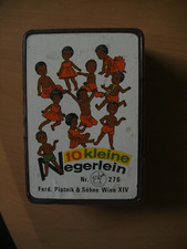 10 kleine Afrikaner Kartenspiel Piatnik Nr. 276 von 1965 komplett Karten