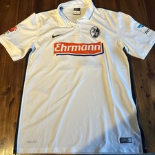 Matchworn SC Freiburg Trikot Nike Gr. M Testspiel weiß #37