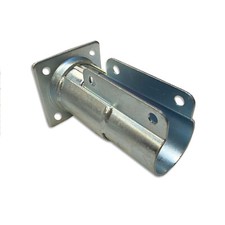 Rohrhalterung mit Ø54 quadratischer Flansch verzinkt