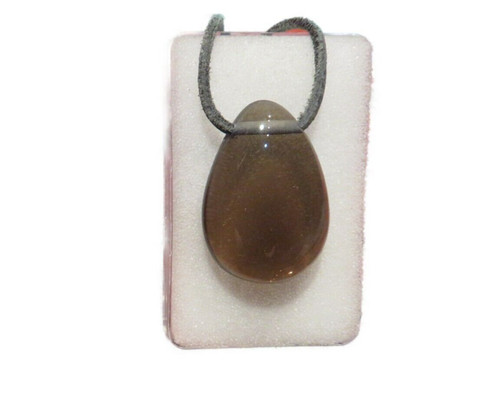 Rauchquarz cabochon anhänger - rauchquarz,