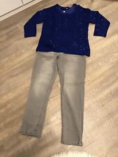 ? KLEIDERPAKET ?DAMEN ~ STRETCH~JEANS & STRICK~PULLOVER + TOP GR: 44/ 46 +XL