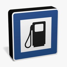 Tankstelle Verkehrsschild