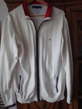 Tommy Hilfiger Strickjacke Creme-Weiß Gr. L