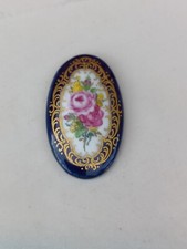 Meissen Porzellan Brosche