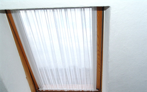 Weiße scheibengardine 100cm - weiße,
