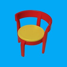 Playmobil - Stuhl Küchenstuhl - stapelbar - rot / gelb - aus Küche 4283