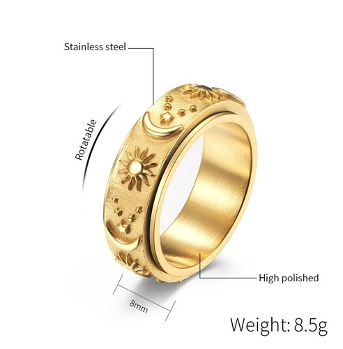 Herren ring sonne mond stern - herren,