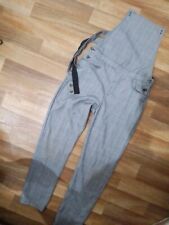 Latzhose von H&M für Mädchen schwarz/weiss Kariert Gr.152