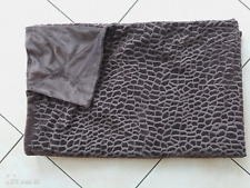 Wohndecke Kuscheldecke 200x160 NOBLESSE braun Leopardenmuster Wendedecke weich