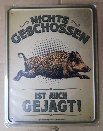 Rahmenlos blechschild nichts - rahmenlos,