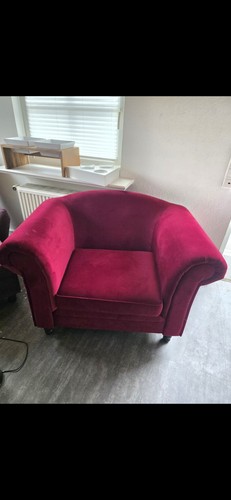 Einfarbiger sessel rot - einfarbiger,