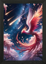 Phoenix Sakura Anime Gerahmtes