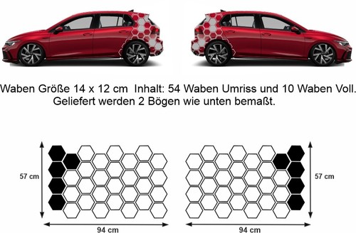 Hexagon aufkleber honeycomb - aufkleber,
