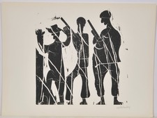 HAP Grieshaber /1978/ handsigniert/ 150 Exemplare/ Holzschnitt/Herreissend ../4